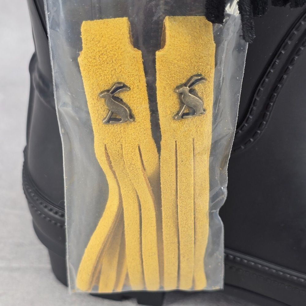 New Joules Rain Boots Mid Calf Rosalind Black‎ Boots Size US: 5 UK: 3 - Picture 4 of 14
